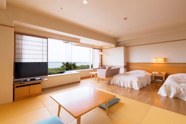 【海側/和洋室】 ザ・松島！美しい景観を目で楽しむ、3種類の趣の異なるお部屋です。