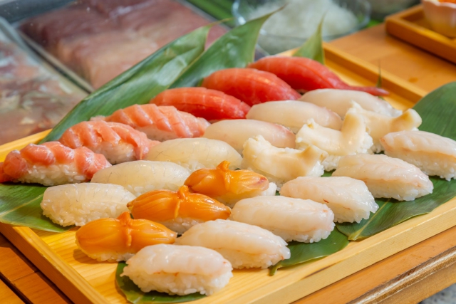 【磯魚】人気のお寿司も食べ放題※時期により内容が異なります。