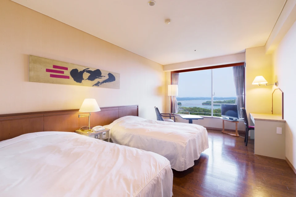 松風閣 洋室ツイン（海側） 内観